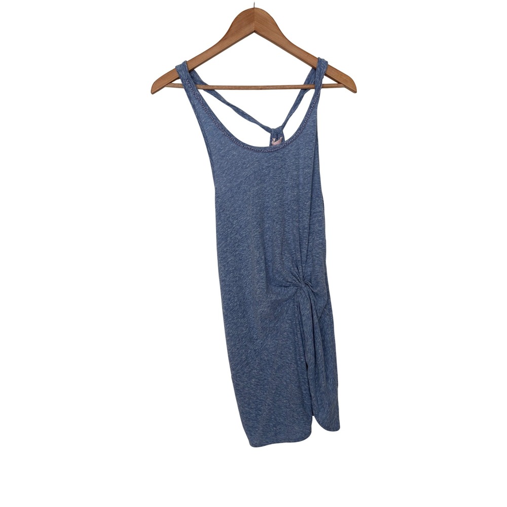 Victoria's Secret Blue Heathered Side Twist Knot Racerback Mini Sleep Dress S